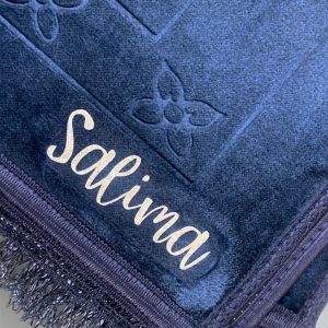 Tapis de prière Bleu Foncé à personnaliser