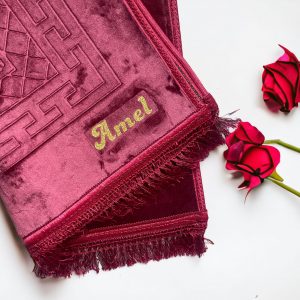Tapis de prière Rouge à personnaliser